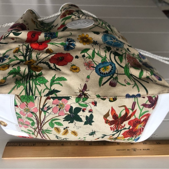 Rare Vintage Gucci Flora Print Bag - Picture 4 of 7